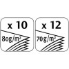 Perforateur de bureau - 4 trous - Métal - 10 à 12 feuilles - Maped Office