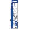photo-Lot de 12 crayons graphite - 6B - Mars Lumograph 100 Staedtler