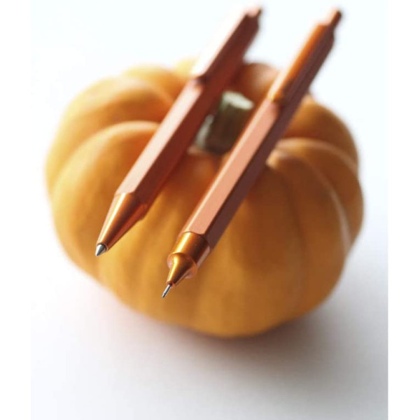 Stylo à bille - Orange - Rétractable - Mine 0,7mm - Rhodia - Collection scRipt