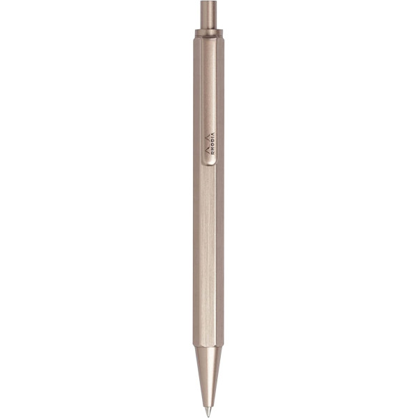 photo-Stylo à bille - Bois de rose - Rétractable - Mine 0,7mm - Rhodia - Collection scRipt