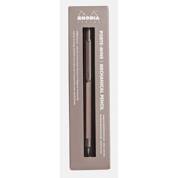 Porte-mines - Bois de rose - Rétractable - Mine 0,5mm - Rhodia - Collection scRipt