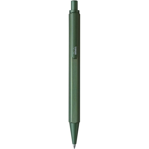 photo-Stylo à bille - Vert sauge - Rétractable - Mine 0,7mm - Rhodia - Collection scRipt
