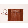 Trousse - Marron - Ronde - En rouleau - Cuir véritable - Flying Spirit - Clairefontaine