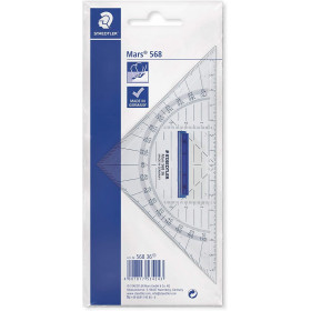 photo-Equerre géométrique 16 cm - Scolaire - Rapporteur intégrée - Staedtler