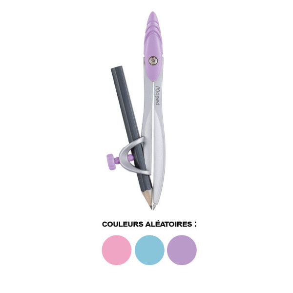 Compas Study Pastel Avec Porte Crayon - Maped