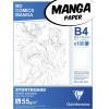 photo-Bloc dessin - B4 27,5 x 37,4 cm - Manga et Storyboard - Papier imprimé avec cases