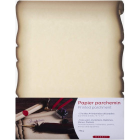photo-Papier parchemin - A4 21x29,7 cm - Pour imprimante - Invitations - Faire-part - Diplôme