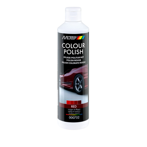 photo-Polish Motip pour voiture pigmenté rouge bidon de 500ml