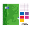 Cahier - 24x32(cm) - Grands carreaux - 100 pages - couverture en polypro - à spirale - Oxford - OpenFlex