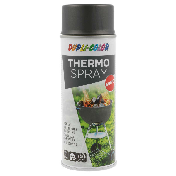 photo-Bombe de peinture - Haute température - Gris fonte - Duplicolor - 400 ml