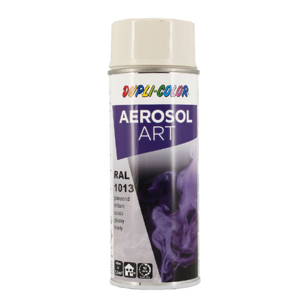 photo-Bombe de peinture - Blanc perle - RAL 1013  - Duplicolor - 400 ml