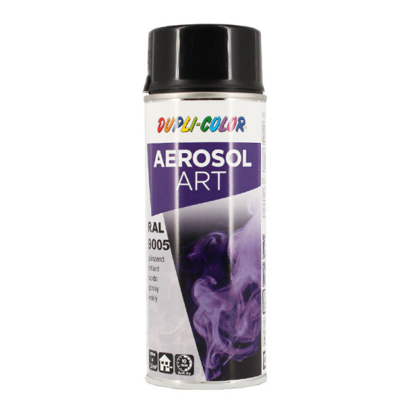 photo-Bombe de peinture - Noir brillant - RAL 9005  - Duplicolor - 400 ml