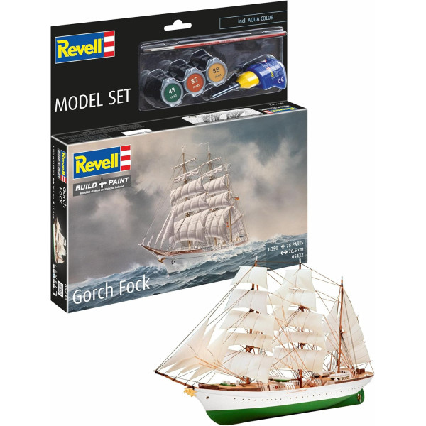 Maquette - Voilier école Gorch Fock - Echelle 1:350 - 75 pièces - 26,5cm - Niveau 3 - Revell