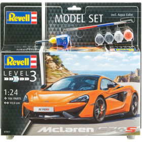 photo-Maquette - Voiture de sport McLaren 570S - Echelle 1:24 - Niveau 3 - Revell