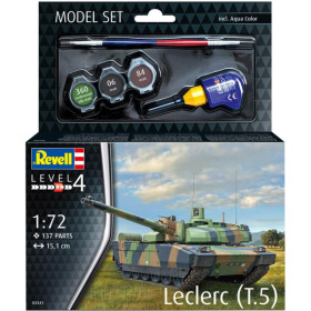 photo-Maquette - Char Leclerc T.5 - Echelle 1:72 - 137 pièces - 15,1cm - Niveau 4 - Revell