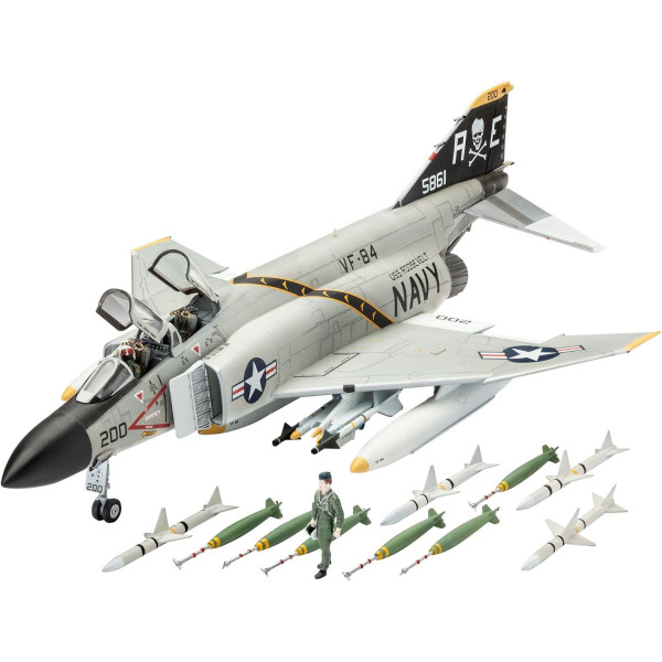 Maquette - F-4J Phantom II - Avion de guerre - Echelle 1:72 - Niveau 3 - Revell