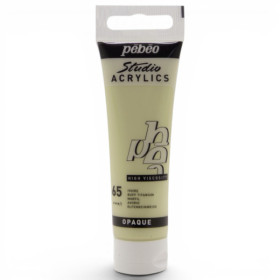 photo-Peinture acrylique - Ivoire - 65 - Pébéo Studio Acrylics - Tube 30ml