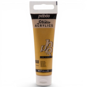 photo-Peinture acrylique - Or riche - 350 - Pébéo Studio Acrylics - Tube 30ml