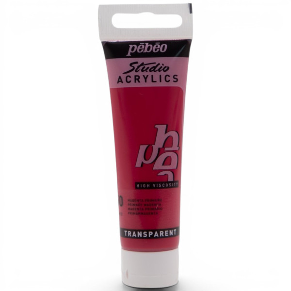 photo-Peinture acrylique - Magenta primaire - 50 - Pébéo Studio Acrylics - Tube 30ml