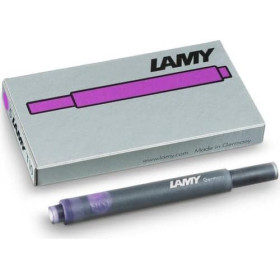 photo-Cartouche d'encre - Violet - Grande taille - Compatible stylos LAMY - 5 cartouches