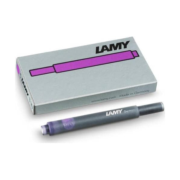 photo-Cartouche d'encre - Violet - Grande taille - Compatible stylos LAMY - 5 cartouches
