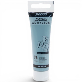 photo-Peinture acrylique - Bleu gris - 76 - Pébéo Studio Acrylics - Tube 30ml