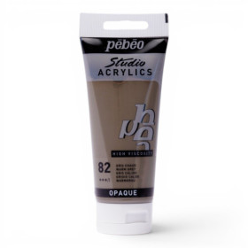 photo-Tube de peinture acrylique - Gris chaud - Pébéo - Studio - 100 ml