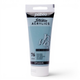 photo-Tube de peinture acrylique - Bleu gris - Pébéo - Studio - 100 ml