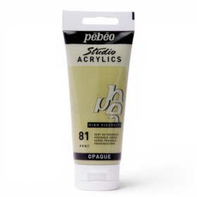photo-Tube de peinture acrylique - Vert de Provence - Pébéo - Studio - 100 ml
