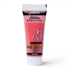photo-Tube de peinture acrylique - Rose orange iridescent - Pébéo - Studio - 100 ml