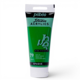 photo-Tube de peinture acrylique - Vert vif - Pébéo - Studio - 100 ml