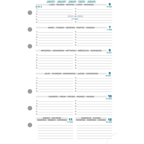 photo-Recharge pour agenda - Exatime 17 - 2023 - 18212E - Janvier à décembre 2023