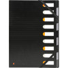photo-Trieur rigide - Plastique - Extensible - 9 compartiments - Noir - Exacompta