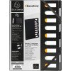 Trieur rigide - Plastique - Extensible - 9 compartiments - Noir - Exacompta