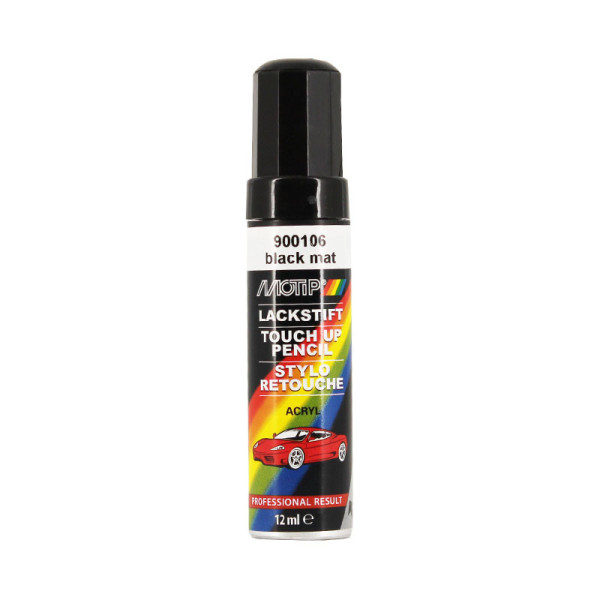 photo-Stylo de retouche - Carrosserie - Noir mat - Toutes marques - Motip
