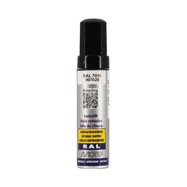 photo-Stylo de retouche - Carrosserie - Gris anthracite - RAL 7016 - Motip