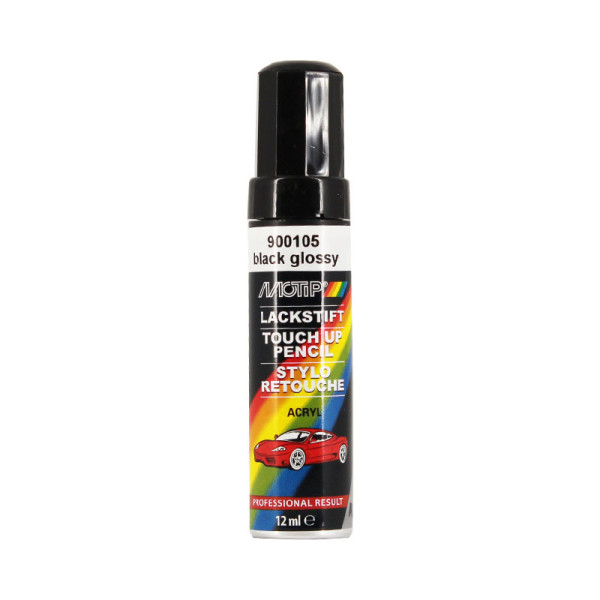 photo-Stylo de retouche - Carrosserie - Noir brillant - Toutes marques - Motip
