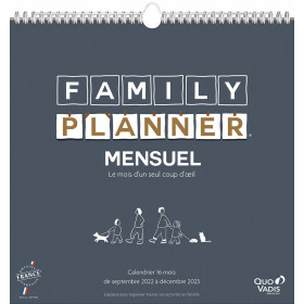 photo-Calendrier 2022/2023 Family Planner - 30 X 30 Cm - Quo Vadis