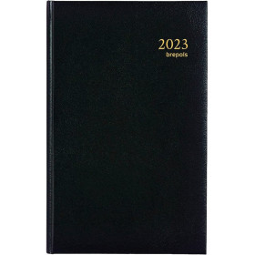 photo-Agenda 2023 Brepols Saturnus Basic 1 jour par page 13 x 20,8 cm noir