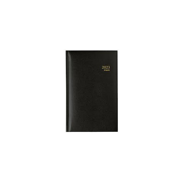 photo-Agenda 2023 Brepols Interplan semainier 16 x 9 cm noir