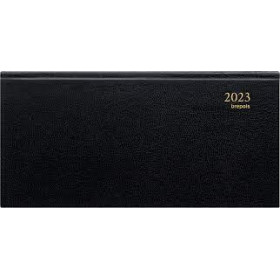 photo-Agenda 2023 Breprint 1 semaine sur 2 pages à l'italienne 16,6 x 8 cm noir