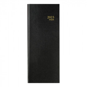 photo-Agenda Journalier 2023 Saturnus 0.111 - 12,8 X 33 Cm - Noir - Brepols