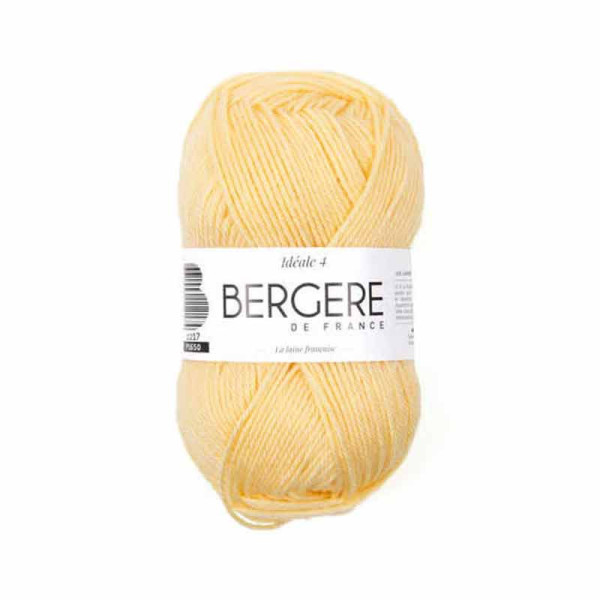 photo-Pelote de laine - Crème - 50% Laine 50% acrylique - Bergère de France - Idéale 4
