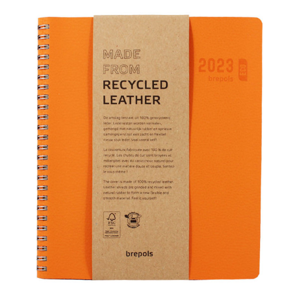 photo-Agenda Semainier 2023 Timing Calvi - 17,1 x 22 cm - Orange - Brepols