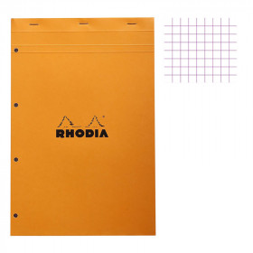 photo-Bloc notes - A4+ - 21x31,8 cm - Petits Carreaux - 80 feuilles - Rhodia