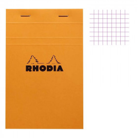 photo-Bloc notes - 8,5 x 12 cm - Petits Carreaux - 80 feuilles - Rhodia