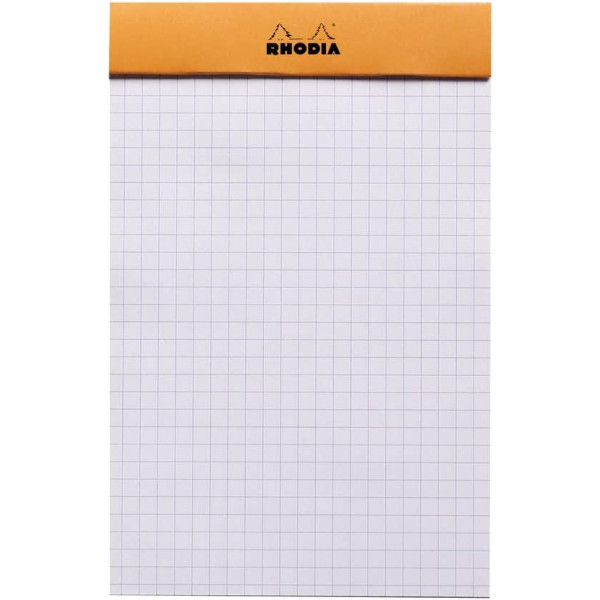 Bloc notes - A6 - 10,5x14,8 cm - Petits Carreaux - 80 feuilles - Rhodia