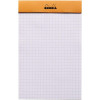 Bloc notes - A4 - 21x29,7 cm - Petits Carreaux - 80 feuilles - Orange - Rhodia