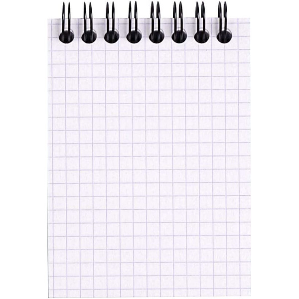 Bloc notes - A7 - 7,5x10,5cm - Petits Carreaux - 80 feuilles - Orange - Avec spirale - Rhodia