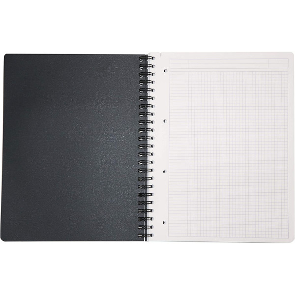 Bloc notes - Cahier - A4 - Petits Carreaux - 160 pages - Avec spirale - Exabook - Rhodia